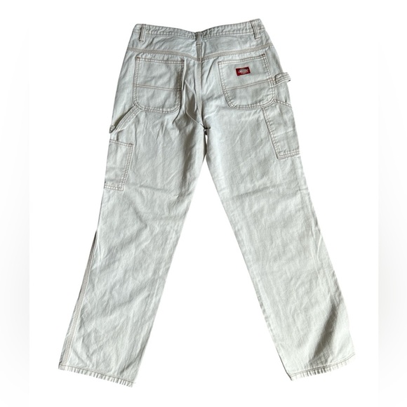 Dickies Women's Denim Cargo Cream Jeans 7 28 - Picture 13 of 16